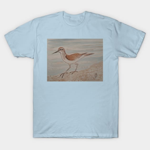 Sandpiper on the Beach T-Shirt by Matt Starr Fine Art